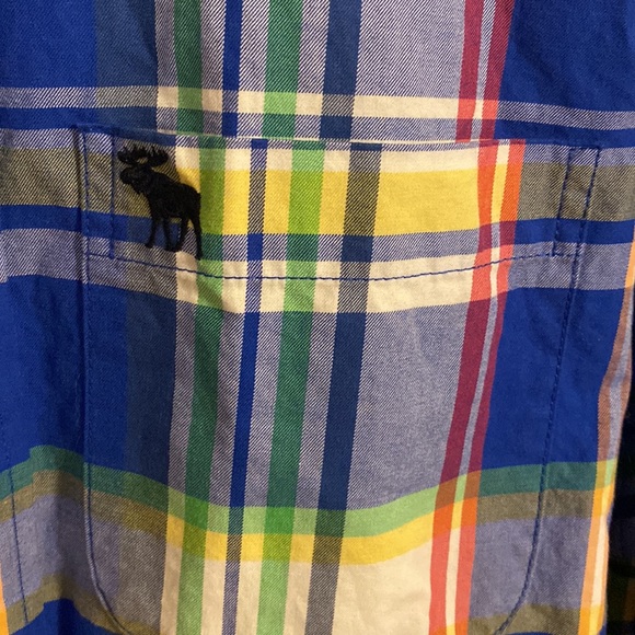 Abercrombie & Fitch Mens Long Sleeve Button Down Shirt Size XXL Muscle Fit - Picture 3 of 4